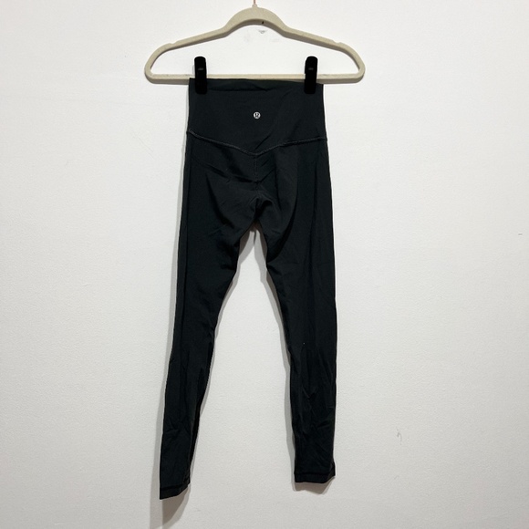 Lululemon Women's Align High Rise Athletic Work Out Leggings Pants Green Gray 4 - Picture 2 of 2
